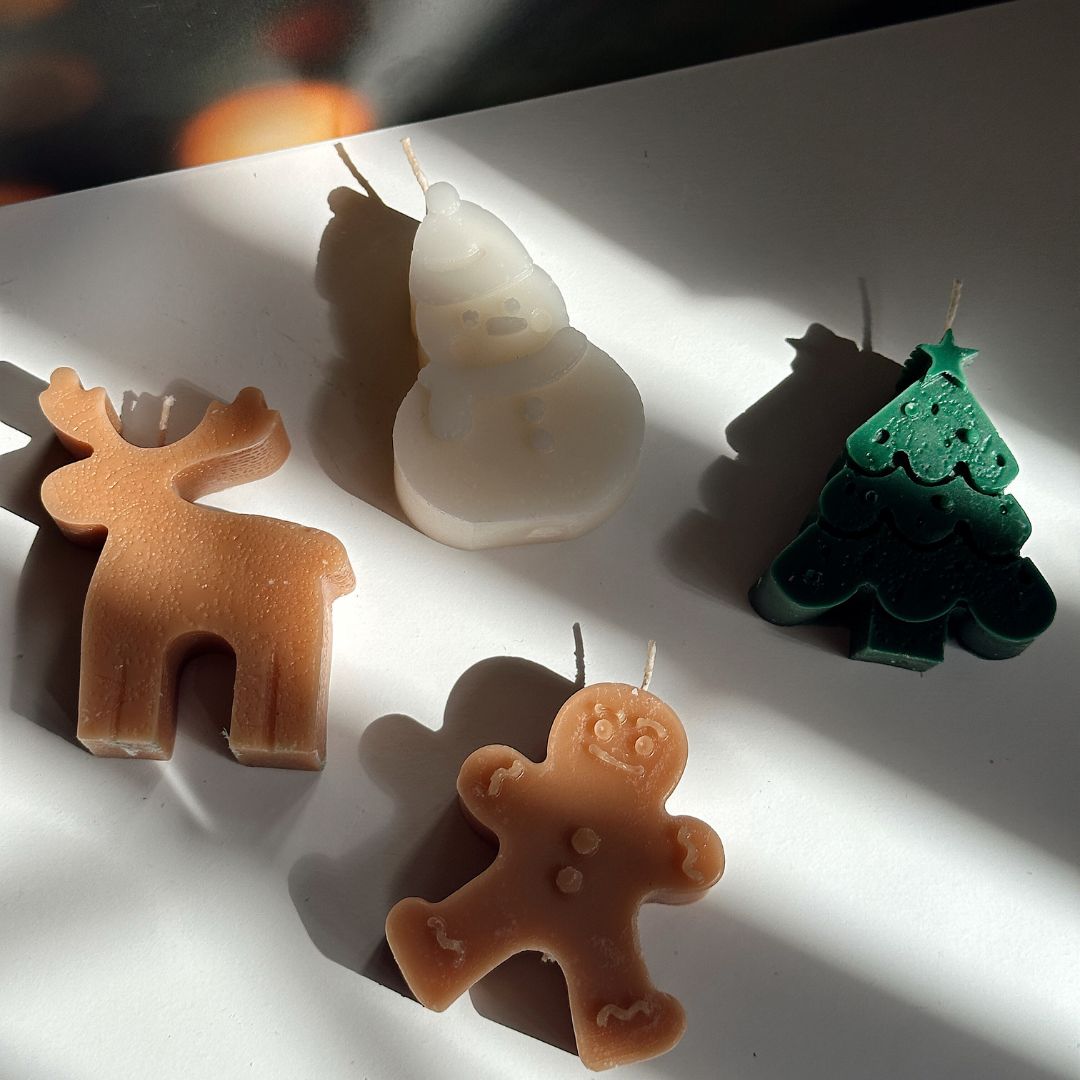 Colección 4 Velas Armonía Navideña